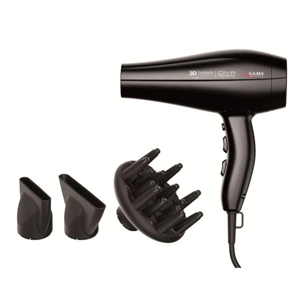 Фен для волосся з іонізацією і дифузором Ga.Ma DIVA 3D Therapy 2300 Вт GH3536