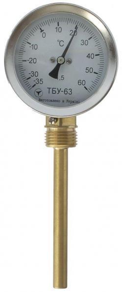 Термометр біметалічний радіальний ТБУ-63 (ТБУ 63, ТБУ63, ТБ-63, ТБ-063, ТБ 63, ТБ63, ТБП)