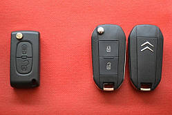 Ключ Citroen корпус для переділки 2 кнопки New