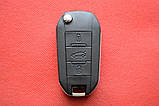 Ключ Citroen корпус для переділки 3 кнопки New, фото 4