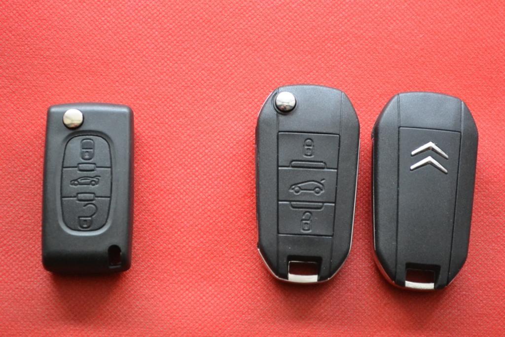 Ключ Citroen корпус для переділки 3 кнопки New