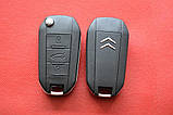 Ключ Citroen корпус для переділки 3 кнопки New, фото 2