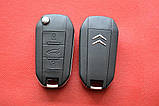 Ключ Citroen корпус для переділки 3 кнопки New, фото 3