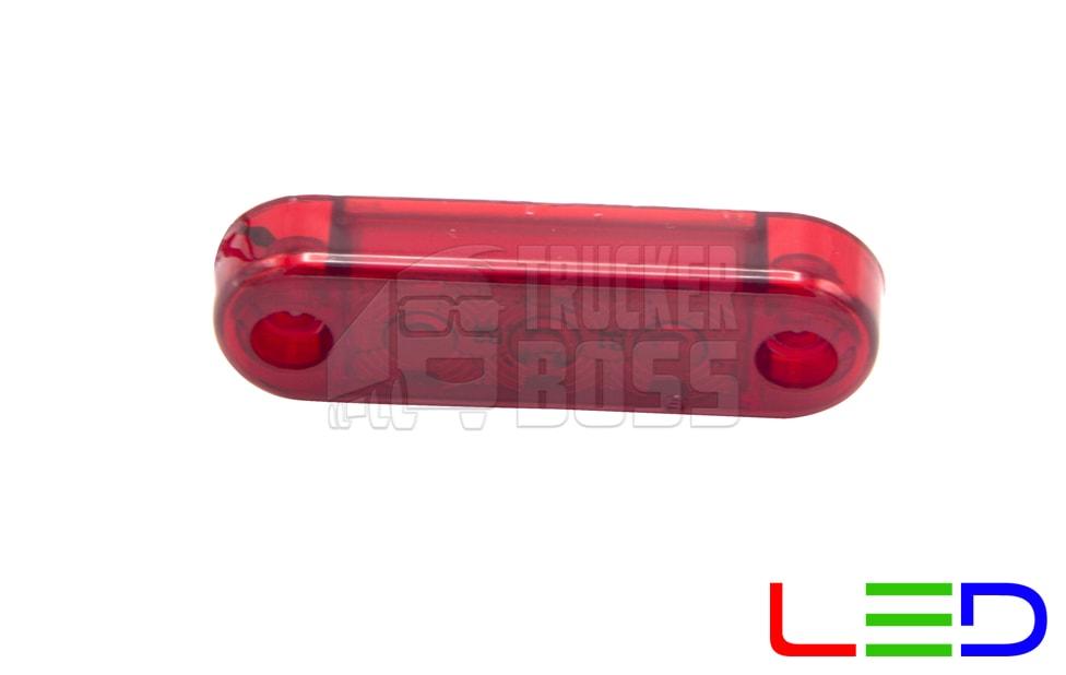 Габаритний ліхтар світлодіодний Червоний 24v 3LED NOKTA