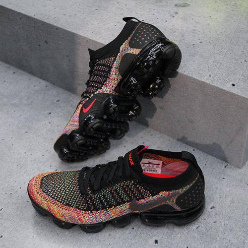 Nike air vapormax flyknit 2 shop black multicolor