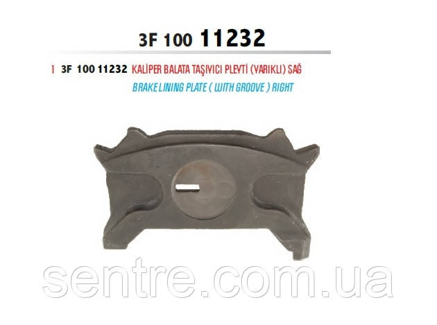 Купить ПРИЖИМНАЯ ПЛАСТИНА СУППОРТА PAN19-1/PAN22-1 Правая Турция, цена ...