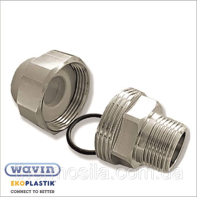 Перехід з розбірним з'єднанням зовнішнім 20x1/2" Ekoplastik, гурт і роздріб, фото 1