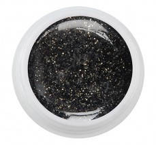 Чорний біогель ECO Midnight Glitter, 7г, фото 2