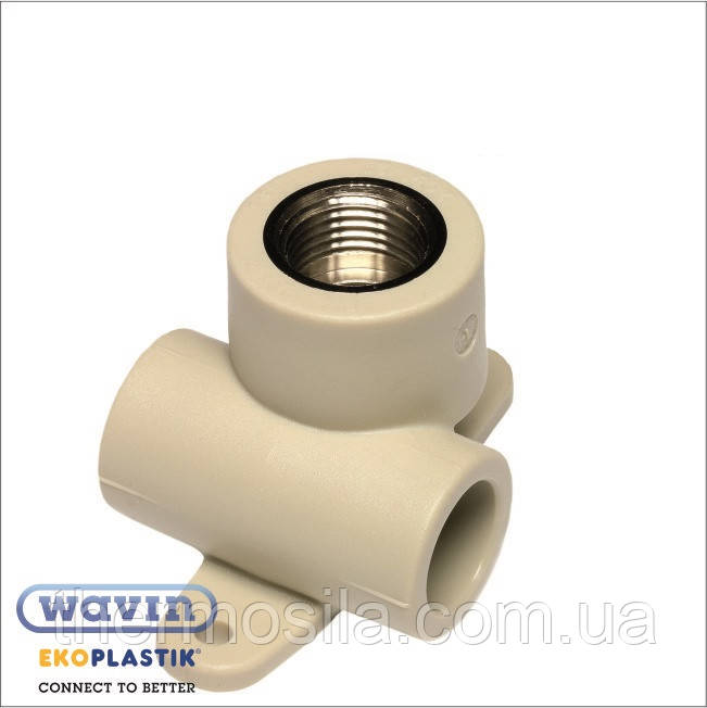 Трійник з МРВ та кріпленням 20х1/2" Ekoplastik, гурт і роздріб