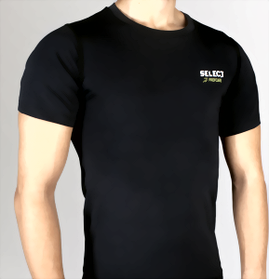Термобельё SELECT Compression T-Shirt with short sleeves 6900 черный p.XL