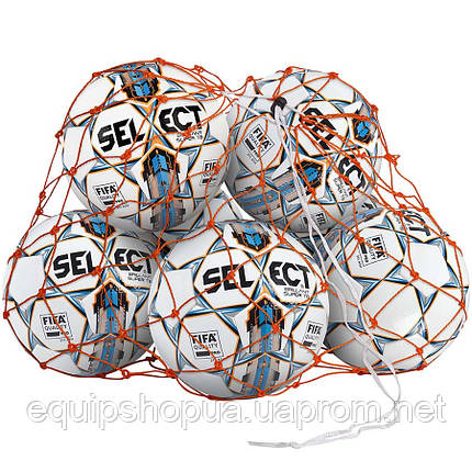 Сетка для мячей SELECT BALL NET (002) оранжевый, 14/16 мячей, фото 2