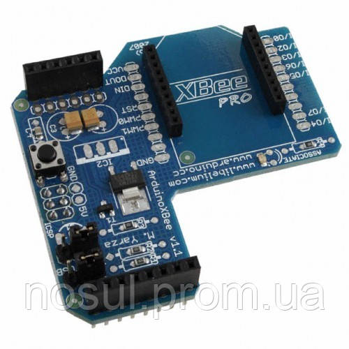 Плата Arduino XBee Shield для подключения радиомодуля XBee Сам радиомодуль Xbee продается отдельно Shield XBe - фото 1 - id-p7870668