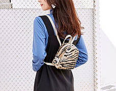 Міні рюкзак сумочка з тигровим забарвленням, фото 3