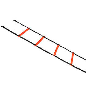 Координационная лестница SELECT Agillity ladder - indoor (216), оранж/черн (14 ступеней, 6 м)