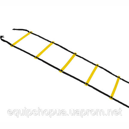 Координационная лестница SELECT Agility ladder - outdoors, желт/черн (14 ступеней, 6 м), фото 2