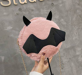 Милі плюшеві сумочки з крильцями ріжками та хвостиком