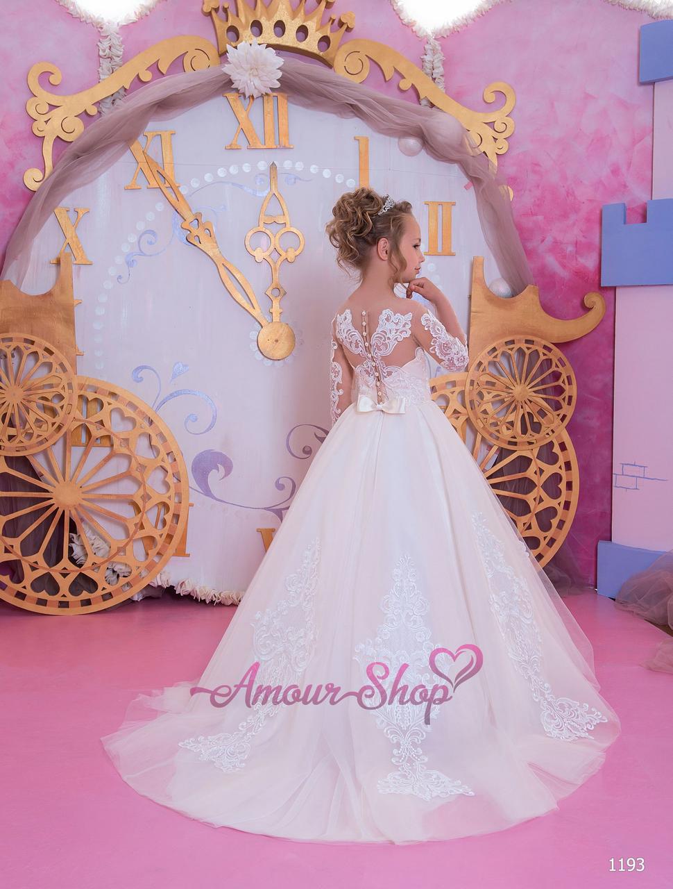 Дитяче ошатне плаття на дівчинку 4, 5, 6, 7, 8, 9, 10, 11 років (випускний, у садок, 4 клас), 1193, фото 1