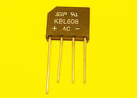 Діодний міст KBL608 800v 6A (800в, 6А) новий