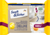 Sanft & Sicher Feuchtes Toilettenpapier Deluxe Kamille влажная туалетная бумага Делюкс Ромашка 50 шт.