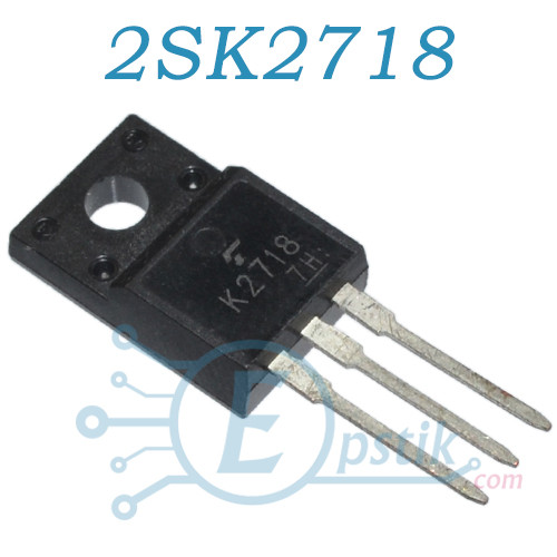 2SK2718, MOSFET транзистор N канал, 900В, 2.5А, TO220F