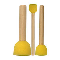 Набір спонжів поролонових 3 штуки діаметр 13/20/30 мм D.K.ArtCraft, 94160672