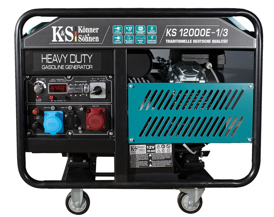 Генератор бензиновий Konner&Sohnen KS 12000E 1/3 (11,2 кВт)