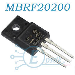 MBRF20200CT діод Шоттки 20А 200В TO220F