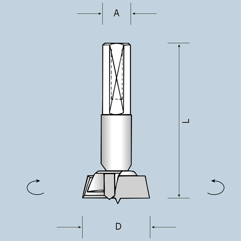 Чашкове свердло D14 L57,5 S10x26 RH (праве) 04201405721