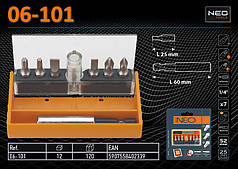 Набір насадок із тримачем 1/4"-7 шт., NEO 06-101