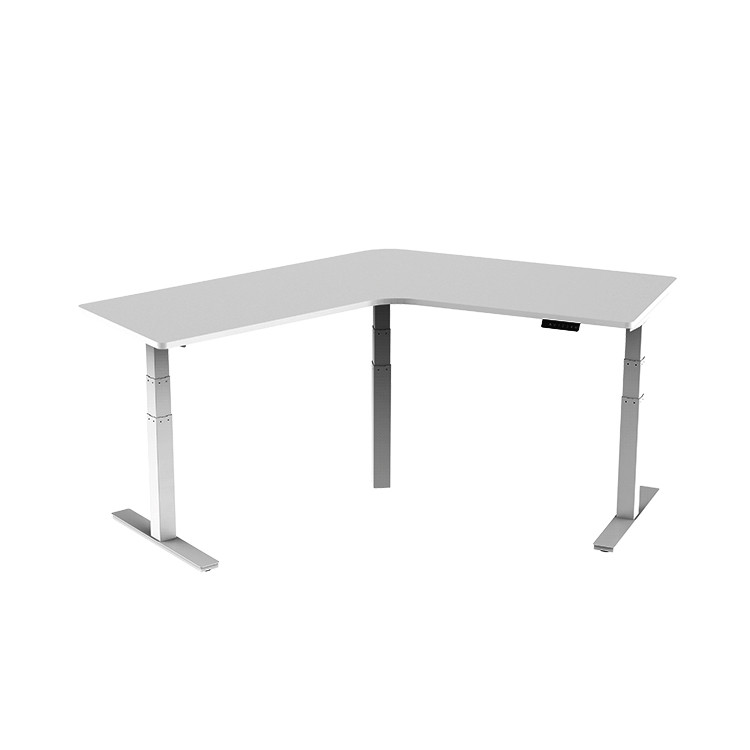 Кутовий офісний стіл на 120° AOKE Tripod Edge 120 з електроприводом висоти, фото 1