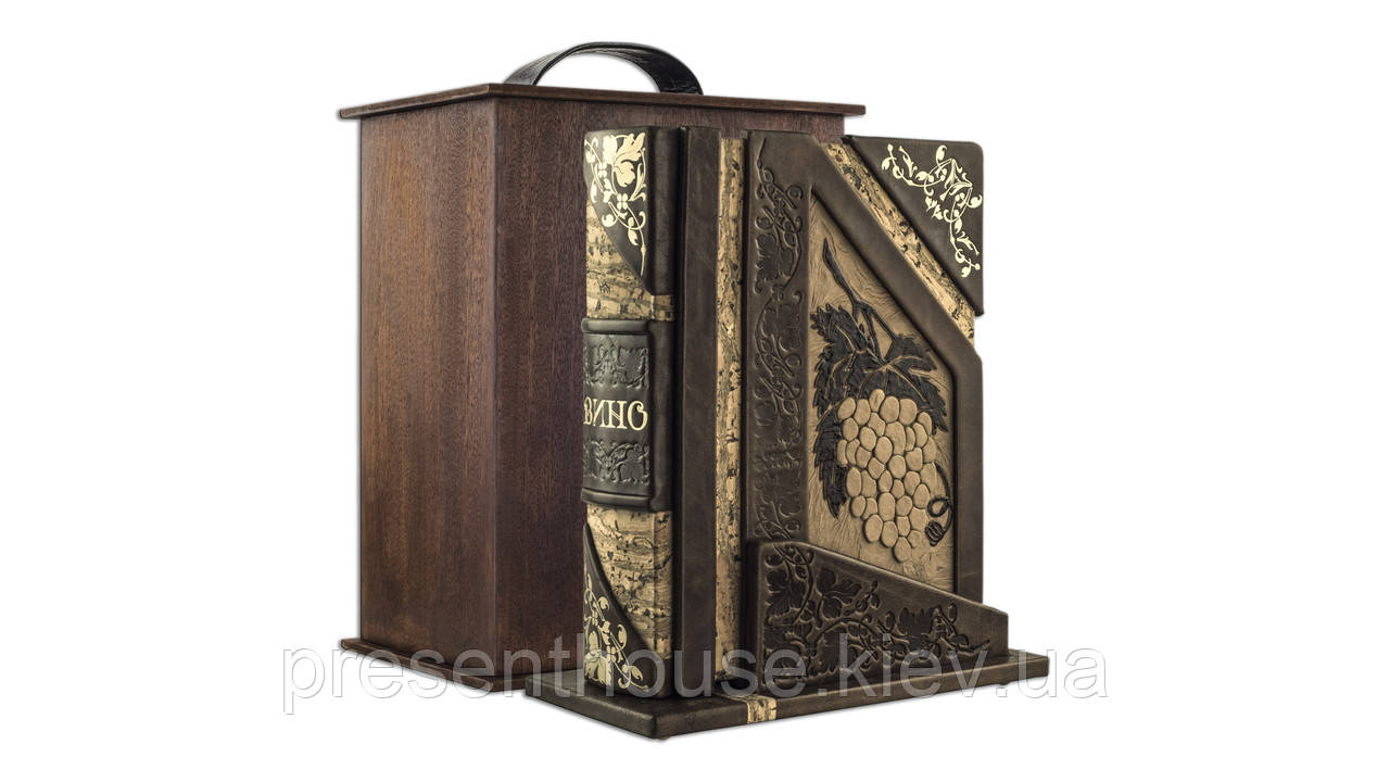 Книга шкіряна Доміне А. Вино, фото 1