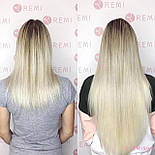 Слов'яне волосся на капсулах 80 см. Колір #blend, фото 5