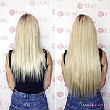 Слов'яне волосся на капсулах 80 см. Колір #blend, фото 6