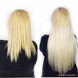 Слов'яне волосся на капсулах 80 см. Колір #blend, фото 7