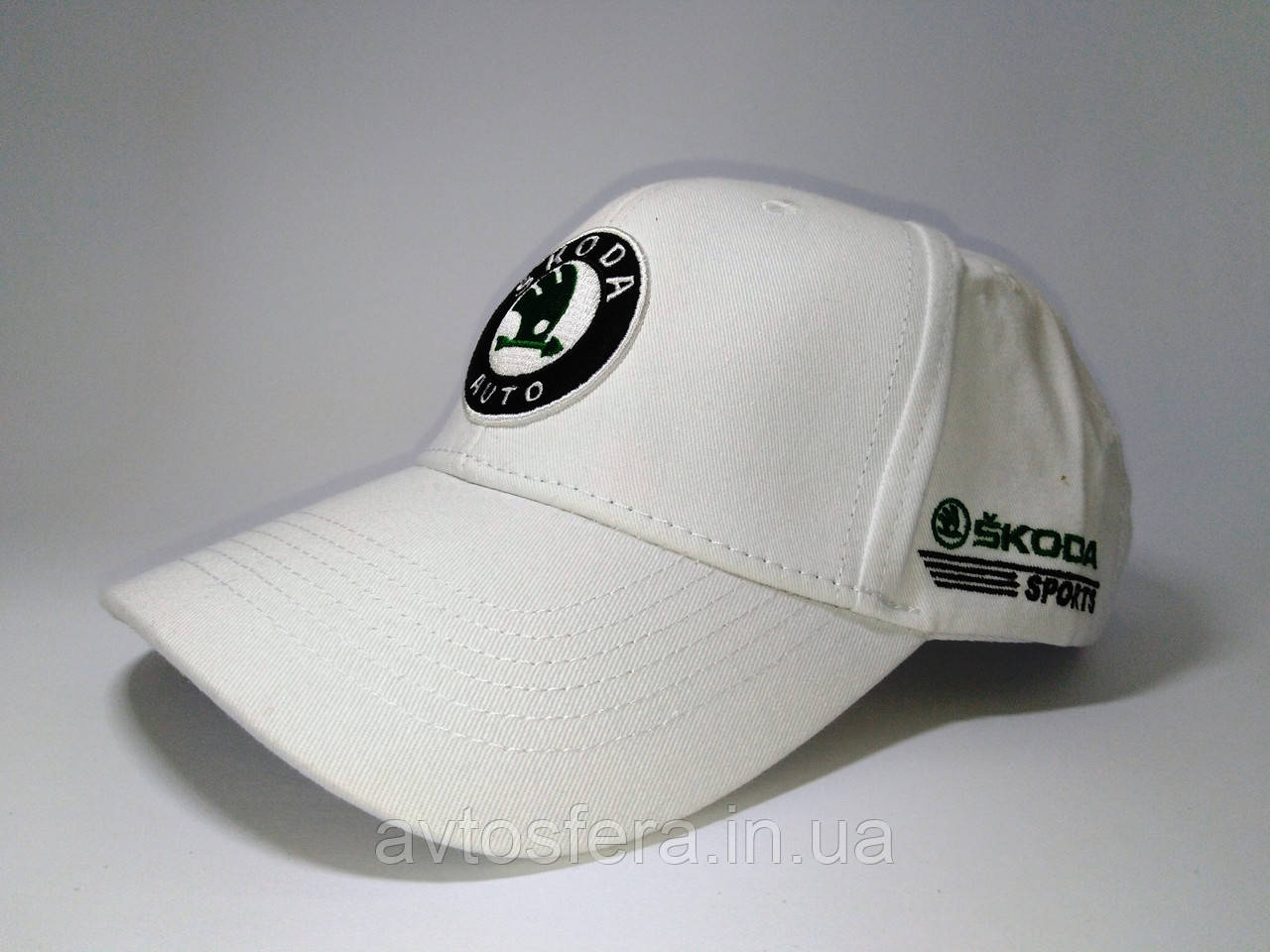 Кепка бейсболка Шкода SKODA біла