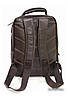 Чоловічий шкіряний рюкзак для документів і ноутбука 15,6 зручний міський повсякденний, фото 2