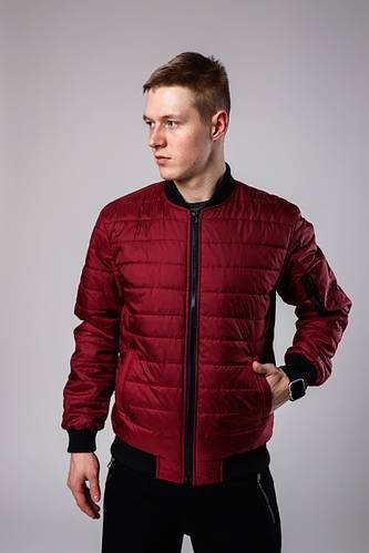 Купить Бомбер куртка стеганная утепленная весенняя осенняя мужская ...