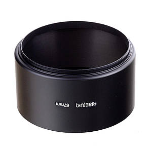 Бленда металева циліндрична для телеоб'єктивів Rise UK Standart Metal, 67 мм, фото 3