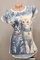 Брендова турецька футболка SNG кошенята