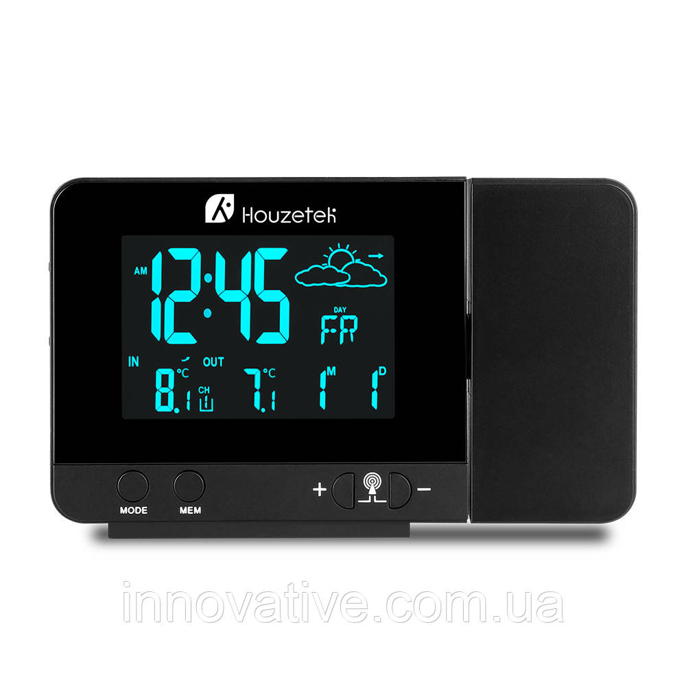 Час метеостанция с проектором Houzetek 3531B (Черный) по лучшей цене от ...