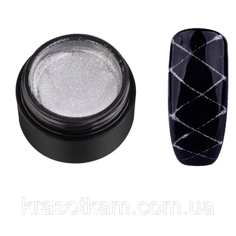 GEL павутинка Global срібло, фото 1