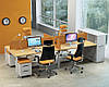 Робоче місце 4 офісних працівників з екранами М1, фото 2