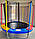 Батут JUST FUN MULTICOLOR 244см (8ft) діаметр внутрішньої сіткою спортивний для дітей і дорослих, фото 3