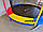 Батут JUST FUN MULTICOLOR 244см (8ft) діаметр внутрішньої сіткою спортивний для дітей і дорослих, фото 6