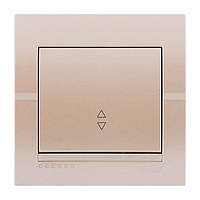 Вимикач прохідний LEZARD DERIY перлово-білий, 702-3030-105