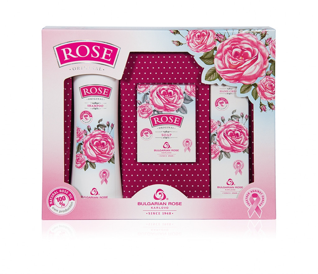 Rose Original від Bulgarian Rose ПОДАРУНКОВИЙ НАБІР (шампунь, крем для рук, мило)