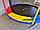 Батут JUST FUN MULTICOLOR діаметр 305см (10ft) спортивний для дітей з внутрішньої сіткою і сходами, фото 6