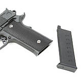 Дитячий металевий пістолет Smith & Wesson M945, спринговый, страйкбол, пістолети на пульках, фото 3