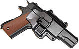 Спринговый металевий пістолет G13+ (Colt 1911) з кобурою, Кольт 1911, страйкбол, пістолети на пульках, фото 2