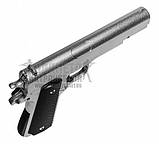 Спринговий металевий пістолет Colt 1911, Кольт 1911, страйкбол, пістолети на кульках, фото 6
